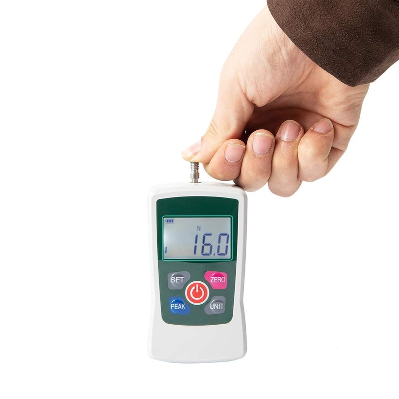 Beslands Digital Force Gauge 500N Push Pull Force Gauge Dynamometer Tension Gauge Tester Pressure Thrust Meter with Units N/LB/Kg/Oz, Portable Storage Case (AMF-500) - Image 5